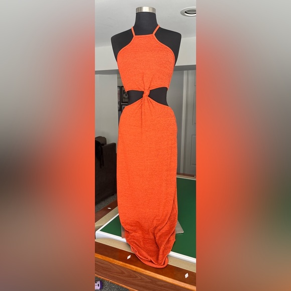 Gorgeous Orange Max-Dress - Picture 1 of 2